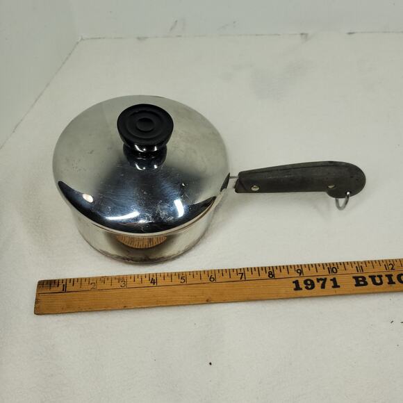 Vintage Paul Revere Ware Saucepan Pan Copper Stainless Steel Cooking Chef Cook - Picture 14 of 16